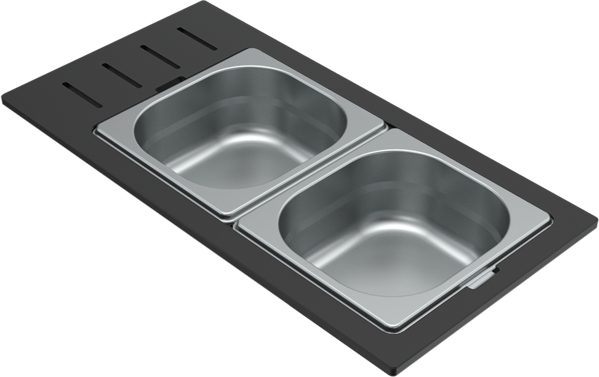 Obrazek Zestaw Gourmet SINTESI 305,410,480,510-1/6 stal