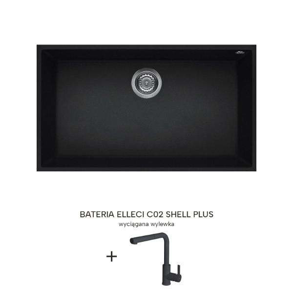 Obrazek Komplet QUADRA 130 podwieszany + C02 SHELL PLUS