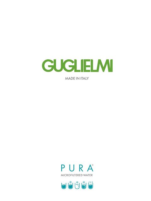 Katalog systemów wody 5w1: wrząca, chłodzona, gazowana - GUGLIELMI PURA